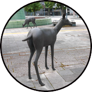 帶廣車站小鹿雕塑